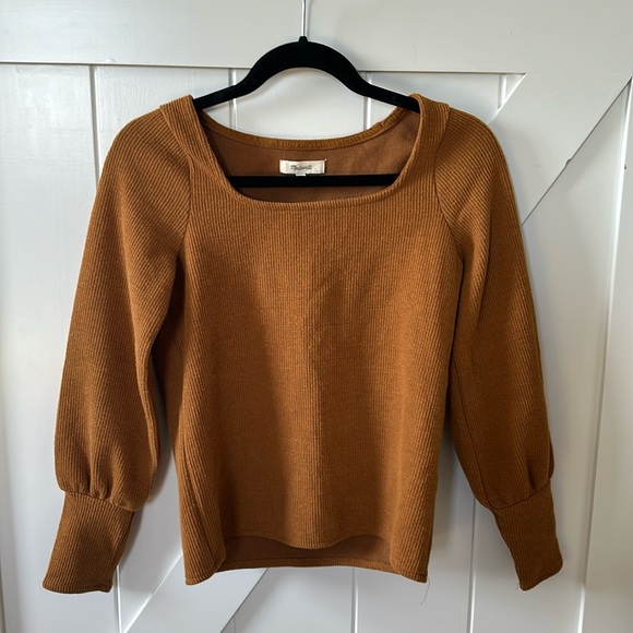 Madewell ottoman sqaure neck in autumn - Picture 3 of 16